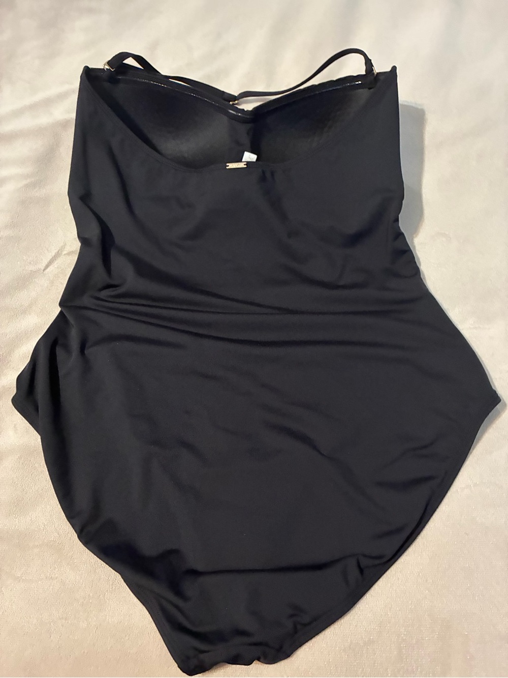 Anne Cole Black One-Piece Swimsuit, size Large
